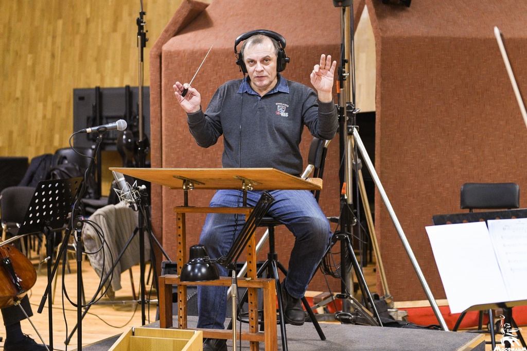 Запись музыки для фильма «Подольские курсанты» в Первой музыкальной студии