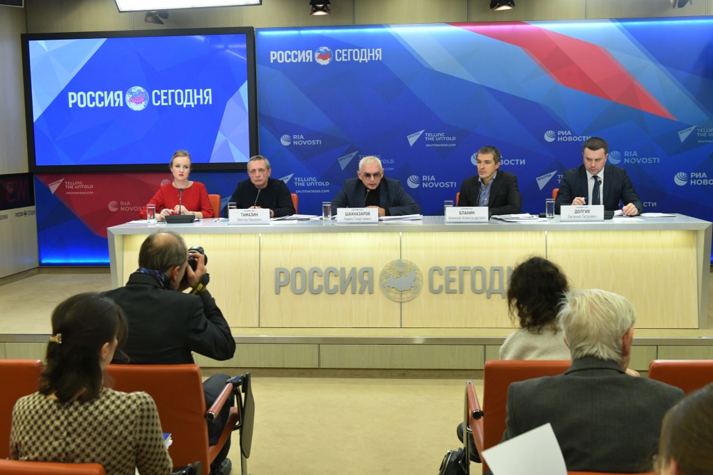 Пресс-конференция по итогам года на «Мосфильме» в Международном Мультимедийном пресс-центре «Россия сегодня» Пресс-конференция по итогам года на «Мосфильме» в Международном Мультимедийном пресс-центре «Россия сегодня»