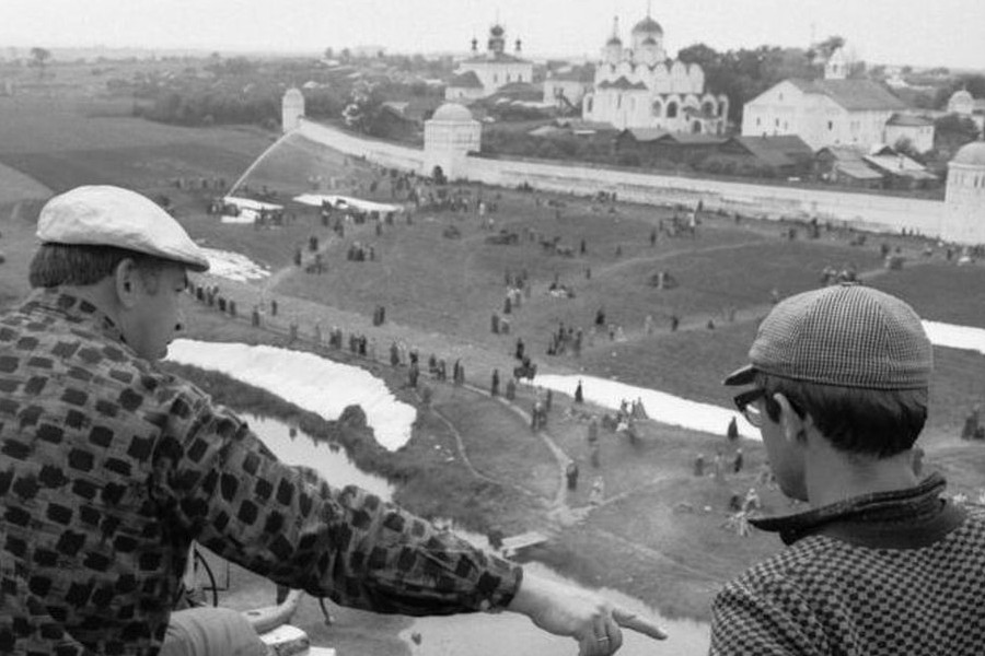 Архивное фото со съемок фильма «Андрей Рублев»